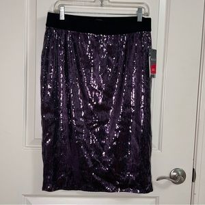 Sparkly Purple Sequin Skirt. Large. NWT